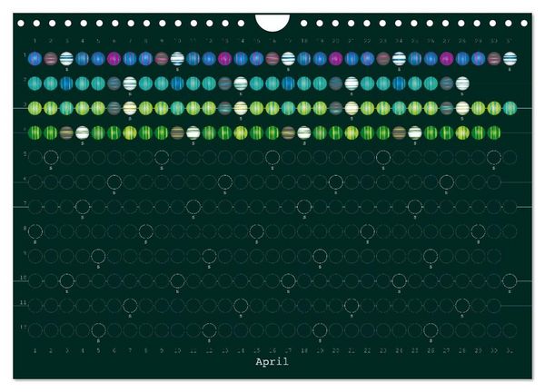 Produktbild: Perlenkalender (Wandkalender 2027 DIN A4 quer), CALVENDO Monatskalender