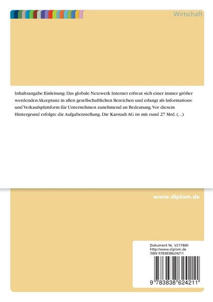Produktbild: Umsetzung von Projektmanagement am Beispiel der Entwicklung eines Internet-Vertriebssystems