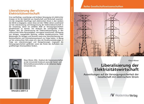 Produktbild: Liberalisierung der Elektrizit&auml;tswirtschaft