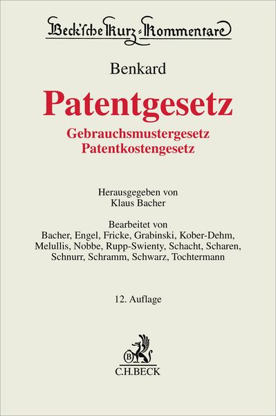 Produktbild: Patentgesetz. PatG