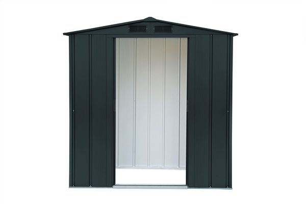 Produktbild: Metall Ger&auml;tehaus 202x123 Gartenhaus Schiebet&uuml;r