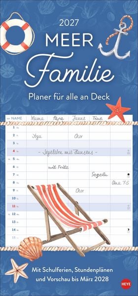Produktbild: Meer Familie Familienplaner 2027 - Planer f&uuml;r alle an Deck