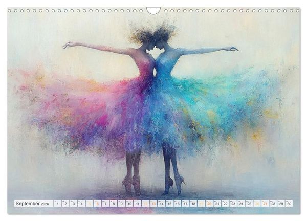 Produktbild: Im Pas de Deux mit der Stille (Wandkalender 2026 DIN A3 quer), CALVENDO Monatskalender