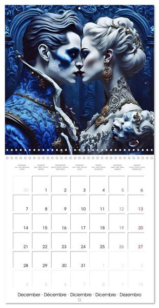 Produktbild: Vampire Pairs of Darkness (Wall Calendar 2026 12 &times; 12 Inch) CALVENDO 12 Month Wall Calendar