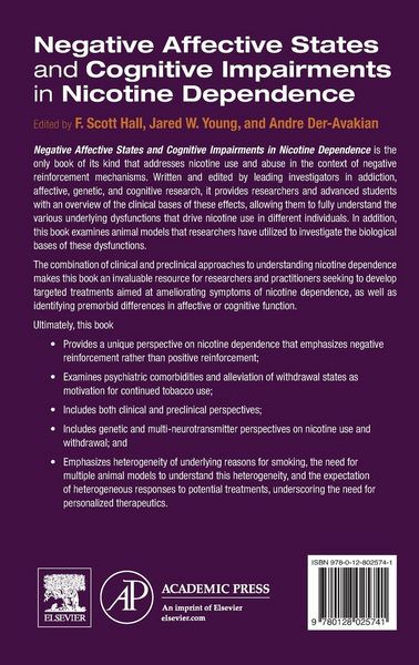 Produktbild: Negative Affective States and Cognitive Impairments in Nicotine Dependence
