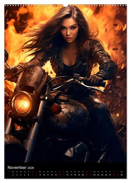 Produktbild: Riding Beauties (hochwertiger Premium Wandkalender 2026 DIN A2 hoch), Kunstdruck in Hochglanz
