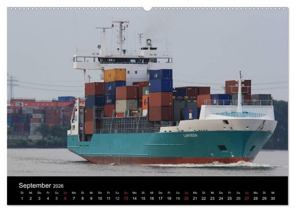 Produktbild: Schiffe im Hamburger Hafen (Wandkalender 2026 DIN A2 quer), CALVENDO Monatskalender