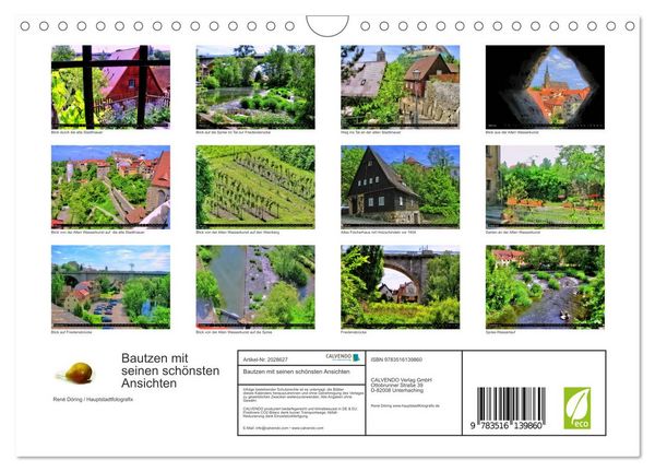 Produktbild: Bautzen mit seinen sch&ouml;nsten Ansichten (Wandkalender 2026 DIN A4 quer), CALVENDO Monatskalender