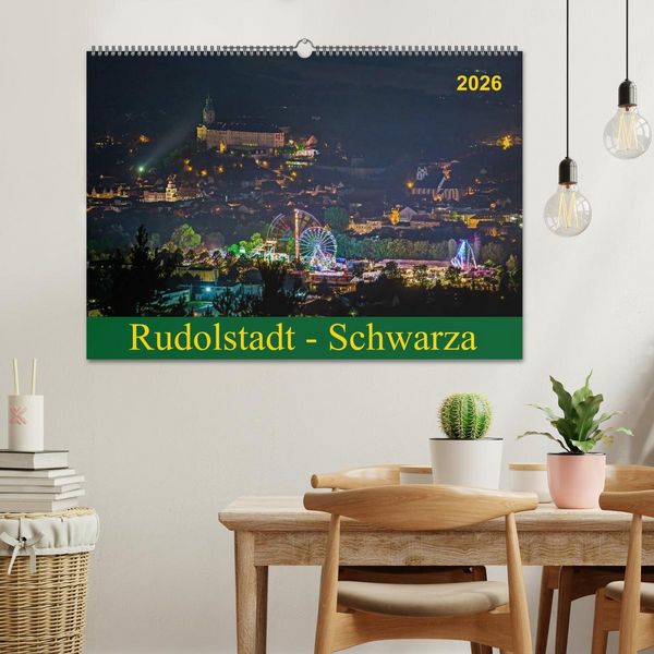 Produktbild: Rudolstadt - Schwarza (Wandkalender 2026 DIN A2 quer), CALVENDO Monatskalender