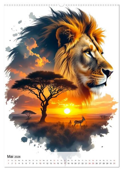 Produktbild: Im Bann der Wildnis (hochwertiger Premium Wandkalender 2026 DIN A2 hoch), Kunstdruck in Hochglanz