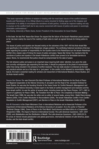 Produktbild: Justice and Peace in the Israeli-Palestinian Conflict