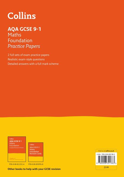Produktbild: AQA GCSE 9-1 Maths Foundation Practice Papers