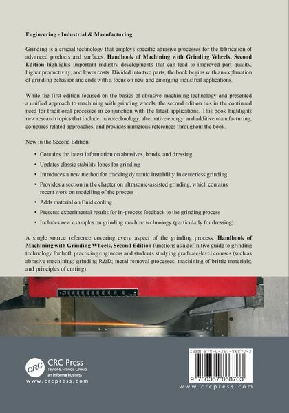 Produktbild: Handbook of Machining with Grinding Wheels