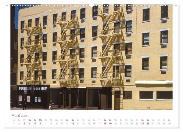Produktbild: New York in 1975 (hochwertiger Premium Wandkalender 2026 DIN A2 quer), Kunstdruck in Hochglanz
