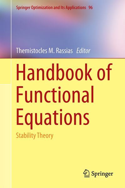 Produktbild: Handbook of Functional Equations