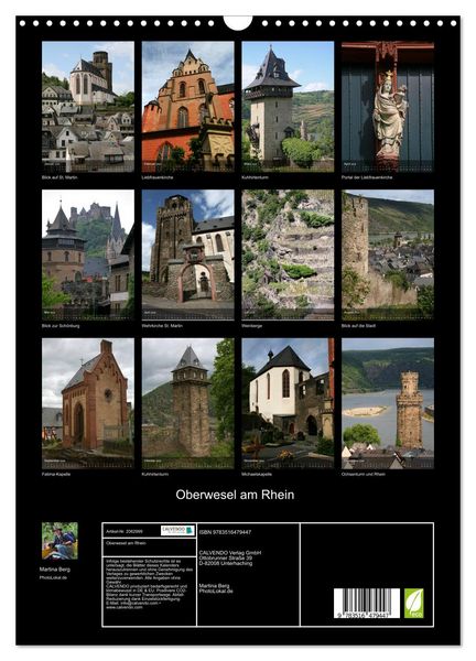 Produktbild: Oberwesel am Rhein (Wandkalender 2026 DIN A3 hoch), CALVENDO Monatskalender
