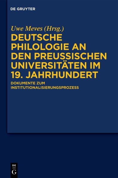 Produktbild: Deutsche Philologie an den preu&szlig;ischen Universit&auml;ten im 19. Jahrhundert