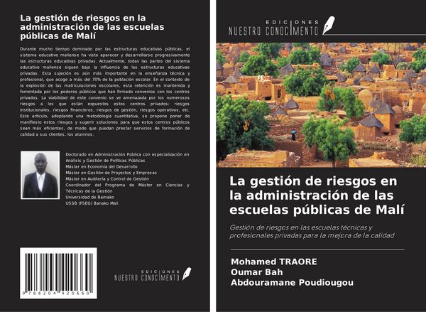 Produktbild: La gesti&oacute;n de riesgos en la administraci&oacute;n de las escuelas p&uacute;blicas de Mal&iacute;