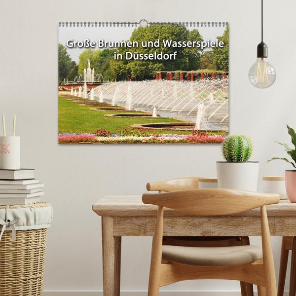 Produktbild: Grosse Brunnen und Wasserspiele in D&uuml;sseldorf (Wandkalender 2026 DIN A3 quer), CALVENDO Monatskalender