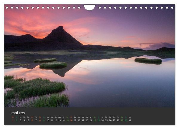 Produktbild: Lacs de montagne. Miroir des cimes (Calendrier mural 2027 DIN A4 vertical), CALVENDO calendrier mensuel