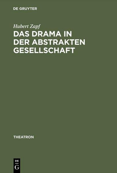Produktbild: Das Drama in der abstrakten Gesellschaft