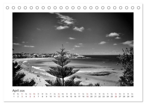 Produktbild: SYDNEY Monochrom (Tischkalender 2026 DIN A5 quer), CALVENDO Monatskalender