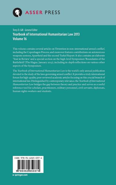 Produktbild: Yearbook of International Humanitarian Law 2013