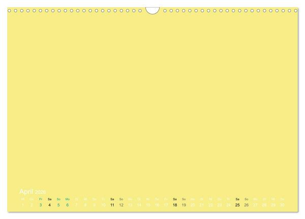 Produktbild: Bastelkalender - Gelb (Wandkalender 2026 DIN A3 quer), CALVENDO Monatskalender