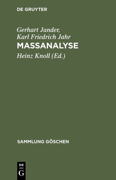 Produktbild: Massanalyse