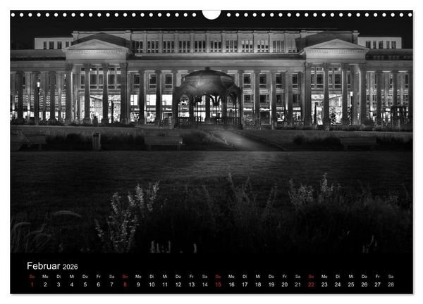Produktbild: Stuttgart bei Nacht (Wandkalender 2026 DIN A3 quer), CALVENDO Monatskalender