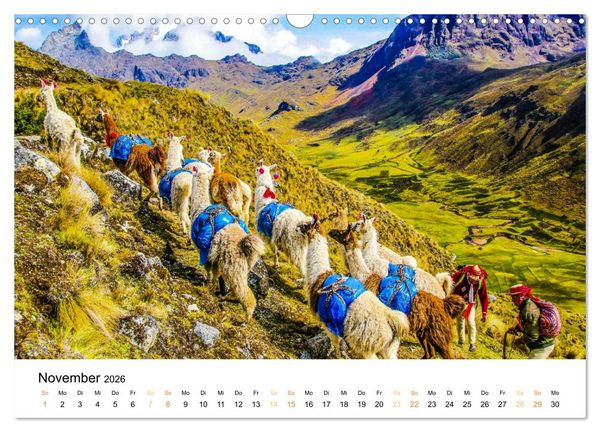 Produktbild: Qhapaq &Ntilde;an - die K&ouml;nigsstrasse der Anden (Wandkalender 2026 DIN A3 quer), CALVENDO Monatskalender