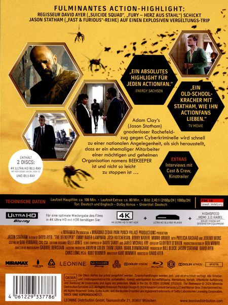 Produktbild: The Beekeeper (4K Ultra HD) (+ Blu-ray)