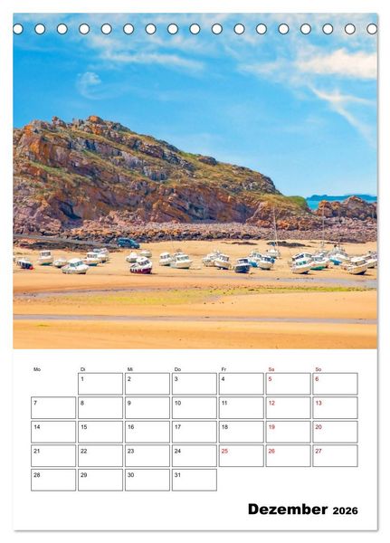 Produktbild: Malerische Bretagne - Reiseplaner (Tischkalender 2026 DIN A5 hoch), CALVENDO Monatskalender