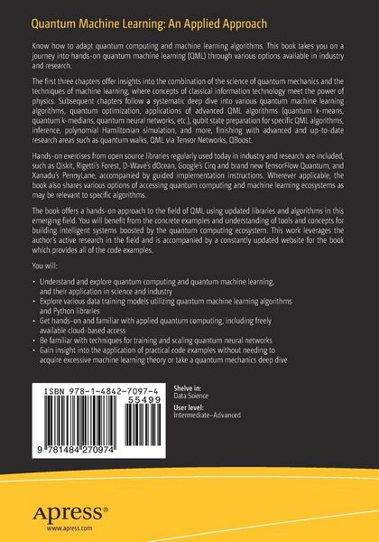 Produktbild: Quantum Machine Learning: An Applied Approach