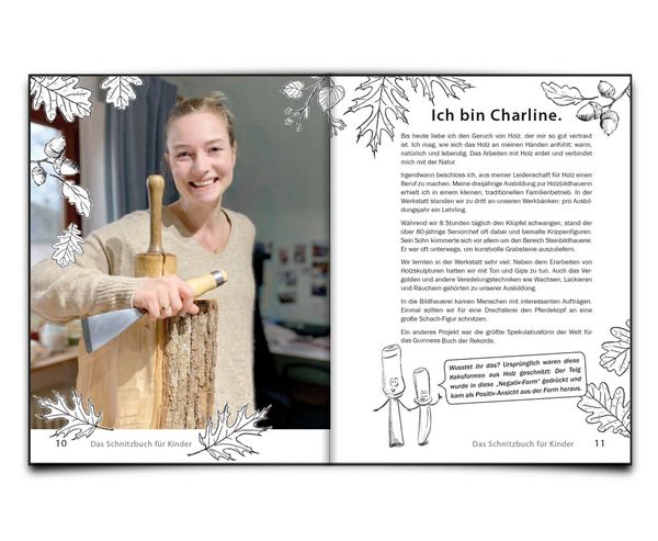 Produktbild: Das Schnitzbuch f&uuml;r Kinder &ndash; Mit Holzbildhauerei