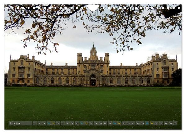 Produktbild: The historic Cambridge (Wall Calendar 2026 DIN A4 landscape), CALVENDO 12 Month Wall Calendar