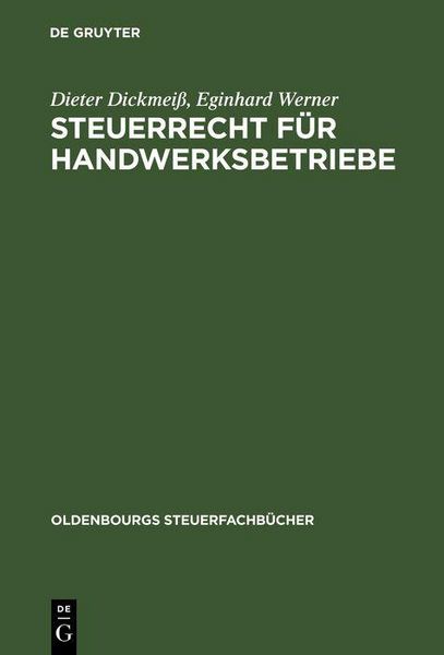 Produktbild: Steuerrecht f&uuml;r Handwerksbetriebe
