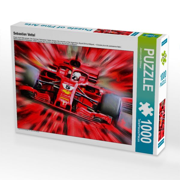Produktbild: CALVENDO Puzzle Sebastian Vettel 1000 Teile Lege-Gr&ouml;&szlig;e 640 x 480 cm Foto-Puzzle Bild von Jean-Louis Glineur