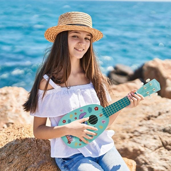 Produktbild: Bluey Holz-Ukulele mit Nylonsaiten - 53 cm