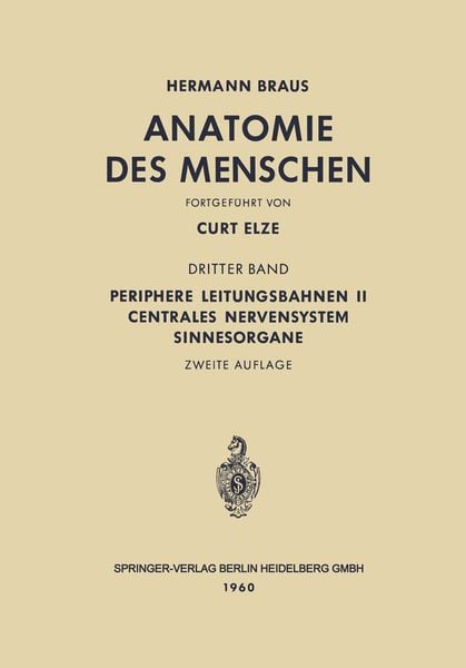 Produktbild: Periphere Leitungsbahnen II Centrales Nervensystem Sinnesorgane