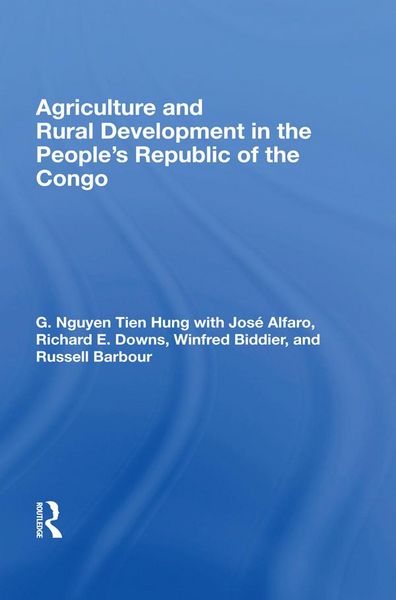 Produktbild: Agriculture and Rural Development in the People's Republic of the Congo