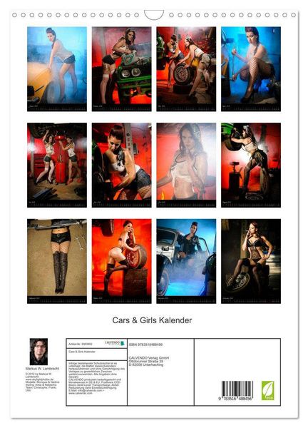 Produktbild: Cars & Girls Kalender (Wandkalender 2026 DIN A3 hoch), CALVENDO Monatskalender