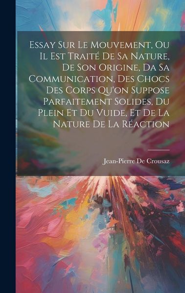 Produktbild: Essay Sur Le Mouvement, Ou Il Est Trait&eacute; De Sa Nature, De Son Origine, Da Sa Communication, Des Chocs Des Corps Qu'on Suppose Parfaitement Solides, Du Plein Et Du Vuide, Et De La Nature De La R&eacute;action