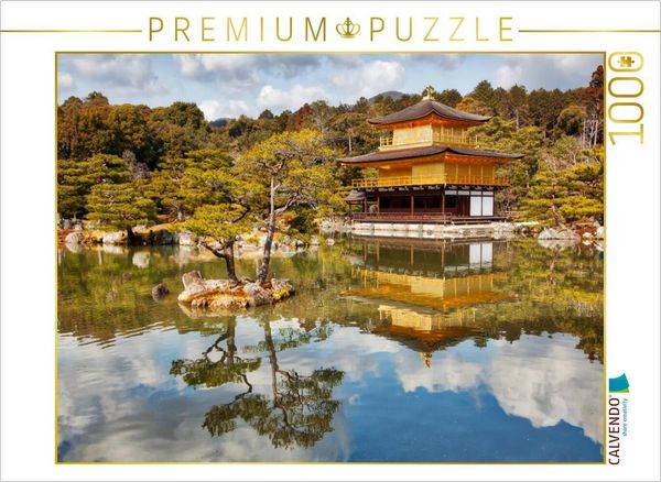 CALVENDO Puzzle Goldener Pavillon Kinkakuji | 1000 Teile Lege-Größe 64 × 48 cm Foto-Puzzle für glückliche Stunden