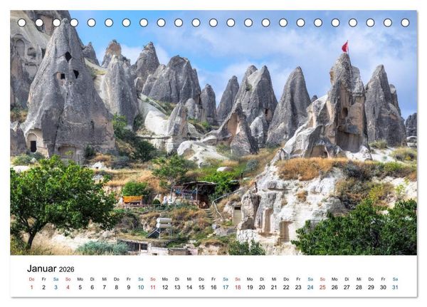 Produktbild: Kappadokien - Das M&auml;rchenland der T&uuml;rkei (Tischkalender 2026 DIN A5 quer), CALVENDO Monatskalender
