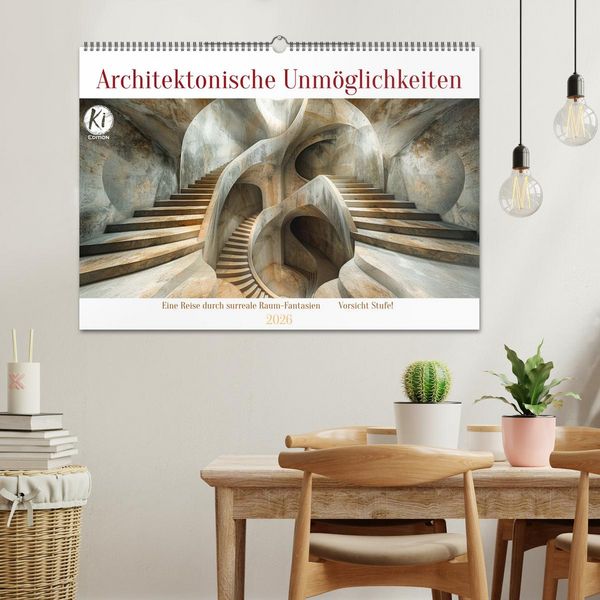Produktbild: Architektonische Unm&ouml;glichkeiten (Wandkalender 2026 DIN A2 quer), CALVENDO Monatskalender