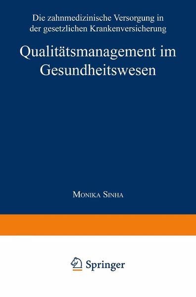 Produktbild: Qualit&auml;tsmanagement im Gesundheitswesen
