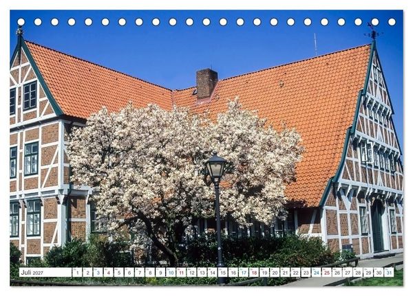 Produktbild: Das Alte Land und die Elbe. Auf dem Weg zur Flussm&uuml;ndung (Tischkalender 2027 DIN A5 quer), CALVENDO Monatskalender