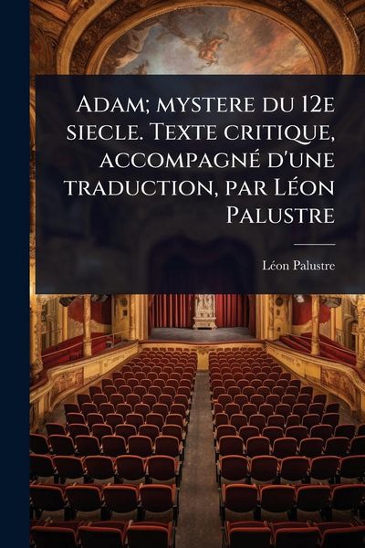 Produktbild: Adam; mystere du 12e siecle. Texte critique, accompagn&Atilde;(c) d'une traduction, par L&Atilde;(c)on Palustre