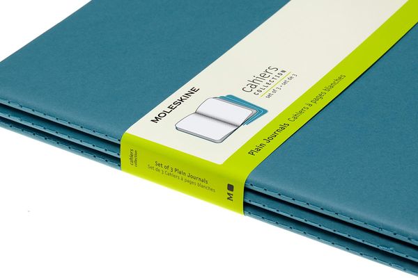 Produktbild: Moleskine Cahier XL, 3er Set, Blanko, Lebhaftes Blau